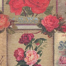 Vintage Rose Labels Print Paper ~ Kartos Italy